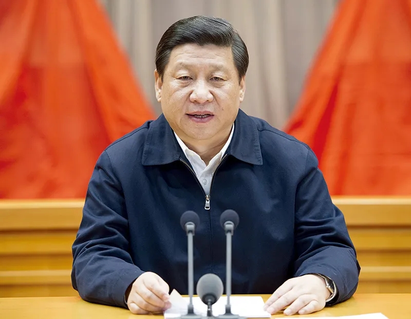 2013年1月5日,新进中央委员会的委员、候补委员学习贯彻党的十八大精神研讨班在中央党校开班。中共中央总书记、中共中央军委主席习近平在开班式上发表重要讲话。新华社记者 黄敬文/摄